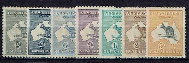 Image of Australia SG 24/30 LMM British Commonwealth Stamp
